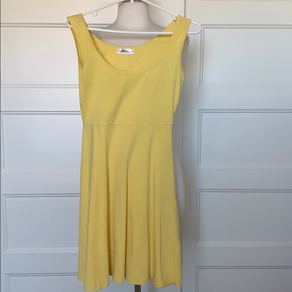 Yellow Skater Dress